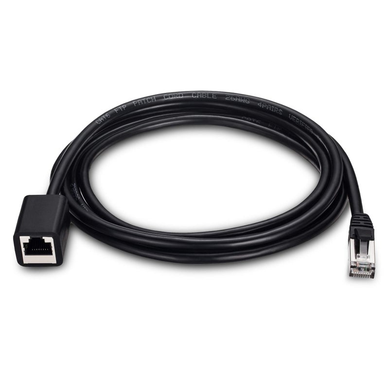 Ruaeoda Ethernet Extension Cable 15 Feet, Shielded Network Cat6 Extension Patch Cable RJ45 Cords Shielded Male to Female Connector - Image 2